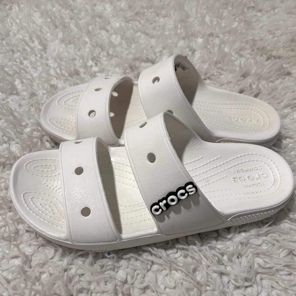 Shoes sale Crocs Women's Classic Slide Sandal Comfort Two Strap Slip On 9